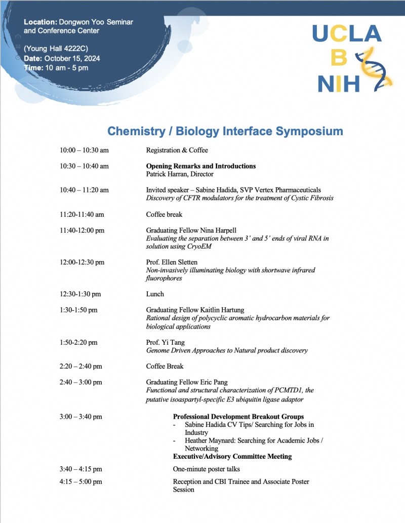 CBI Day Agenda